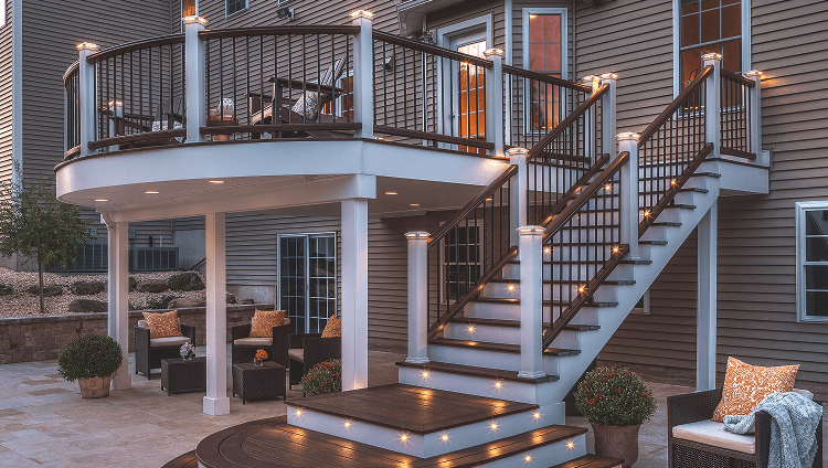 Image Lighting Category Lights Installed On Deck Posts And Stairs 2X