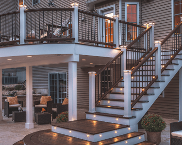 Image Lighting Category Lights Installed On Deck Posts And Stairs 2X