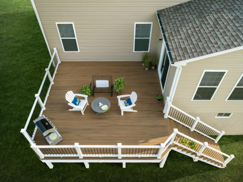 Rendering Of An Attached Deck