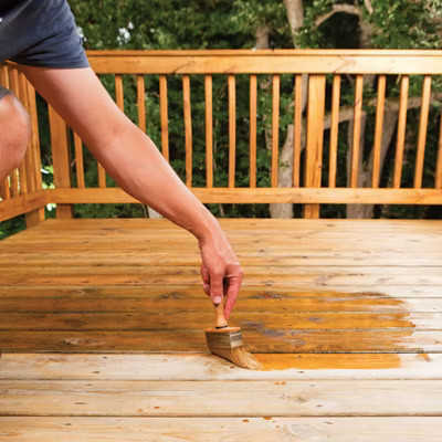 Deck With Wood Deck Railing