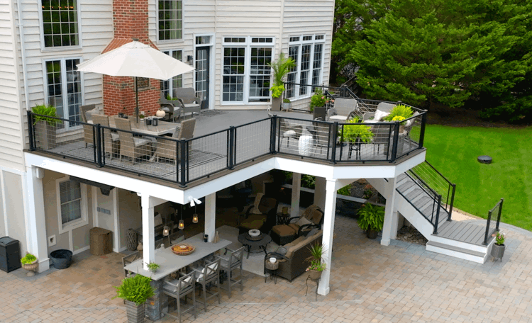 Image Deck Beams And Footings On Nice Composite Deck 2X