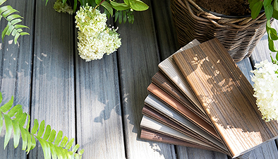 Image Composite Deck Board Samples In A Variety Of Colors