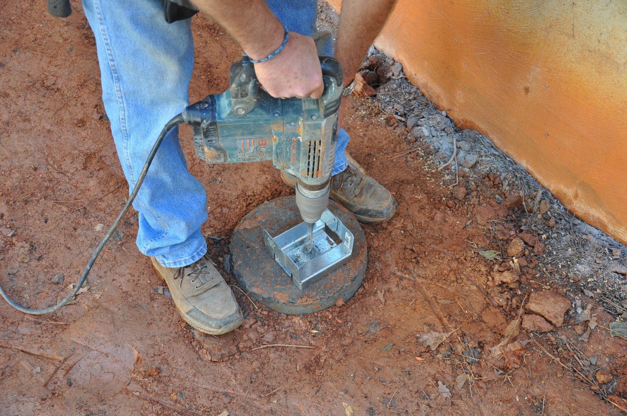 Hold your drill plumb.