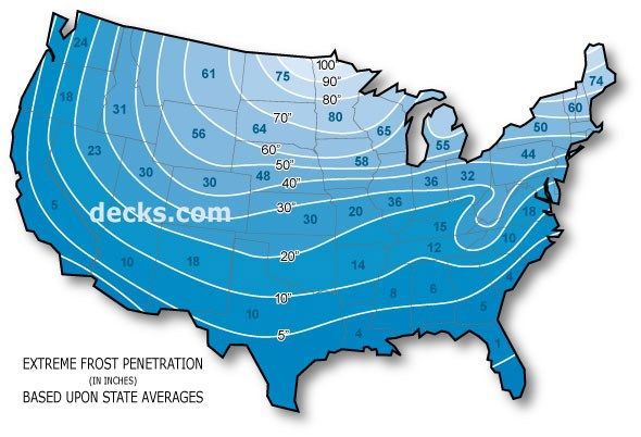 US Frost Map