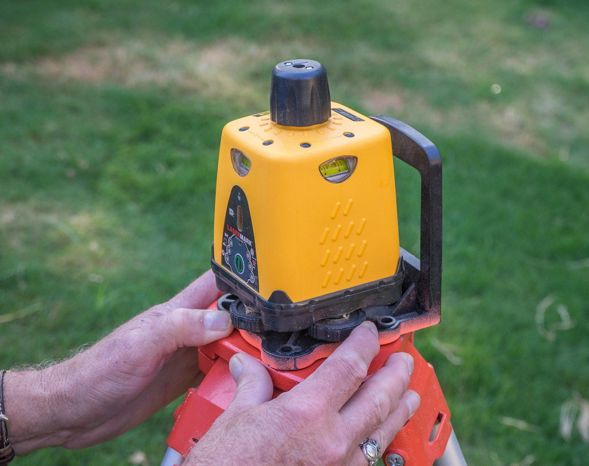 Adjust a laser level