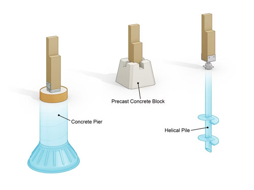 Base Options For Floating Decks