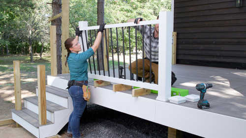 Image of Deck Railing Construction