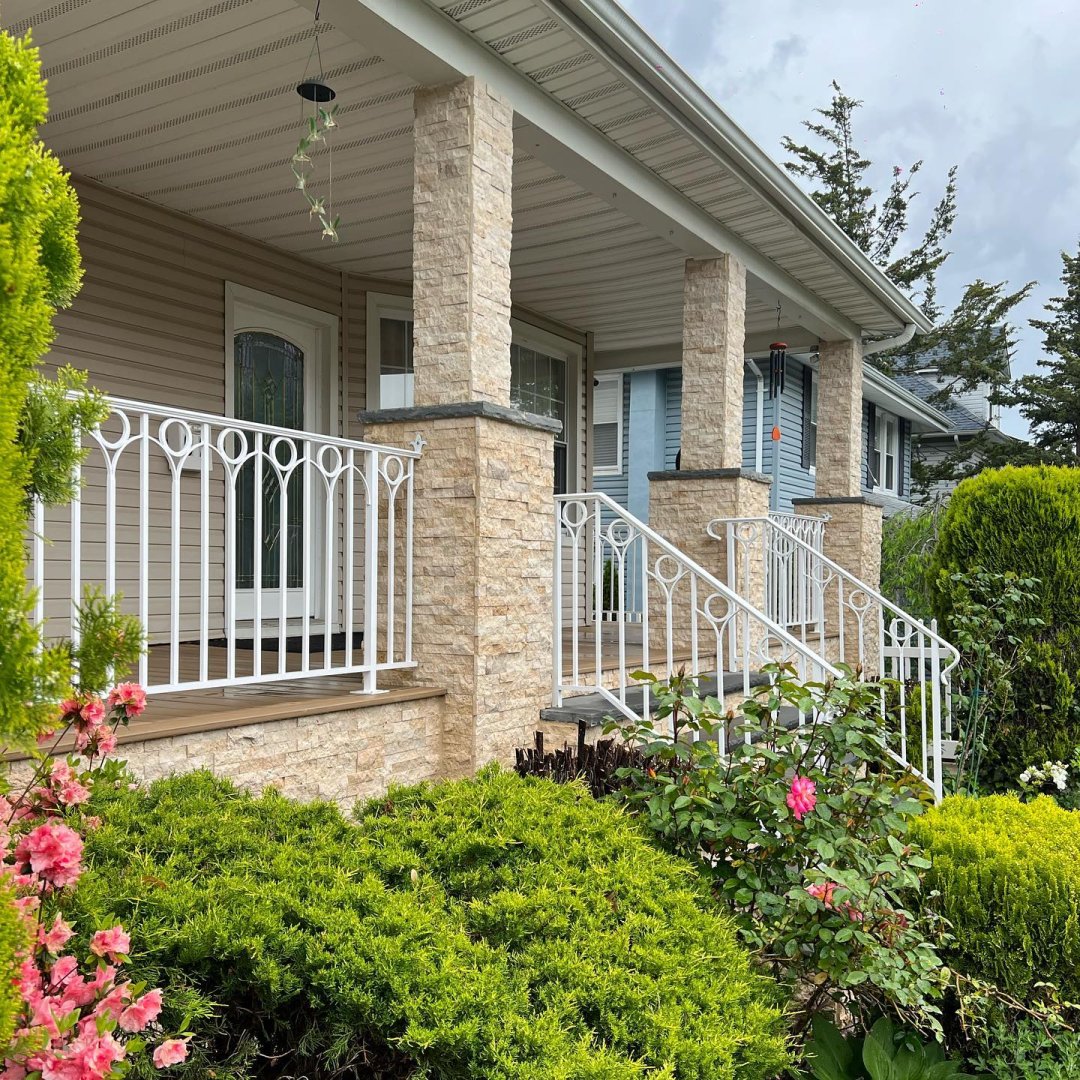 Geometric Porch Railing