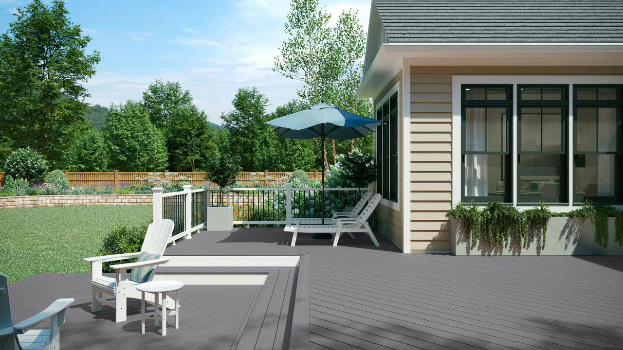 House With Ground Level Deck
